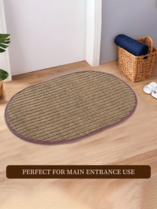 Tapete de Entrada Ovalado Premium Clásico Moderno Personalizado |   Alfombra Absorbente Antideslizante para Entrada Interior, Protege Contra Lodo, Polvo y Humedad - Product Image 1