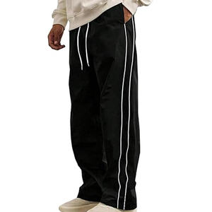 Pantalones de Nailon Tipo Paracaídas para Hombre, Pantalones Deportivos de Nailon de Alta Calidad Personalizados, Pantalones Anchos con Franjas Laterales para Hombre - Product Image 6