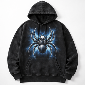 Sudadera con Capucha de Invierno para Hombre, 100% Algodón, Diseño de Araña Estampado y Bordado, Personalizada al por Mayor - Fabricante y Proveedor - Product Image 5