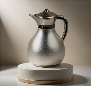 Jarra de Té Moderna de Metal con Acabado Texturizado, Resistente al Calor, para Servir Bebidas Calientes como Café y Té - Product Image 2