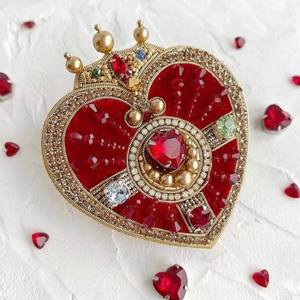 MD HANDICRAFTS Vintage Inspired Handmade Embroidery Beaded <b>Pin</b> for Classic Fashion Lovers-Unisex Wedding & Anniversary - Product Image 3