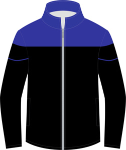 Chaqueta Deportiva Unisex Furat Leathers con Cremallera Completa, Azul, Blanco, Marino, Poliéster, con Capucha, Bolsillo Oculto, Corte Holgado, para Verano - Product Image 2