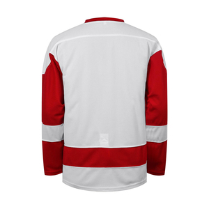 Jersey de Hockey sobre Hielo Rojo y Blanco de Estilo Moderno, Uniforme de Equipo Personalizado por Sublimación para Partidos y Entrenamientos, Jersey con Logotipo Personalizado - Product Image 4