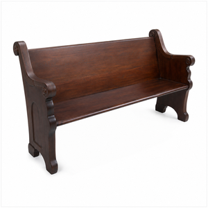 Banc d'église en teck massif, mobilier d'église en bois, sièges pour chapelle, cathédrale, salle de culte, mobilier religieux sur mesure - Product Image 1