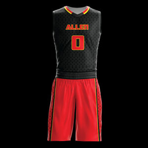 Ensembles d'uniformes de basketball unisexes respirants, à séchage rapide, avec impression par sublimation personnalisée, grande taille, évacuation de l'humidité, vente directe usine - Product Image 4