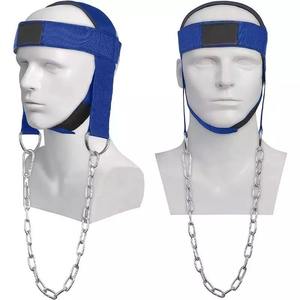 Arnés para la cabeza para equipo de gimnasio con cadena larga ajustable para levantamiento de pesas, entrenamiento de culturismo, antideslizante, plegable y transpirable - Product Image 3