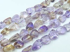 Ametrine Tumble Nugget-Multi Shaded-Smooth Polished-8Inches 10-15MM Long Approx-Natural <b>Stone</b> - Product Image 3