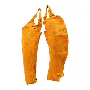 Manchon de soudeur en cuir de vachette fendu, résistant à la chaleur, extension d'épaule, protection des bras résistante à la chaleur et aux étincelles pour le soudage - Product Image 4