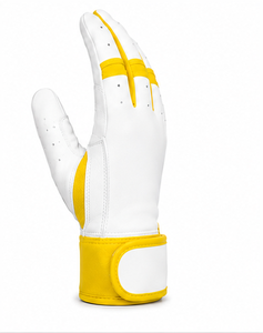 Custom Logo Baseball Batting Gloves Professional Leather Short Cuff Flexible Fit Padded Palm Training <b>Game</b> Gloves Adult Youth - Product Image 1