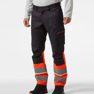 Unisex Heavy Duty Cotton Breathable <b>Waterproof</b> <b>Work</b> Pants Industrial Safety Trousers Hi-Vis Reflective Strips Custom Workwear - Product Image 4