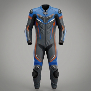 Traje de Motociclismo Profesional de Una Pieza en Cuero Perforado para Hombre, con Protección Certificada CE - Product Image 2