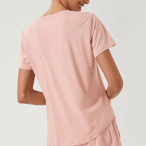 Vêtements décontractés et formels, vêtements de course, t-shirt de sport pour femme, haut d'entraînement pour femme, tee-shirt de fitness, chemisier d'entraînement - Product Image 5