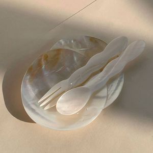 Cuillère de luxe en nacre pour la vaisselle, fabriquée à la main, perle naturelle, écologique, cadeau prêt à l'emploi en provenance du Vietnam - Product Image 4