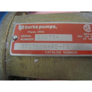 Modèle 7 Burks #   Pompe à turbine 33CT6MV-AB-FE 1/3 CV - Équipements et pièces semi-conducteurs de renommée mondiale à la fois fiables et durables - Product Image 3