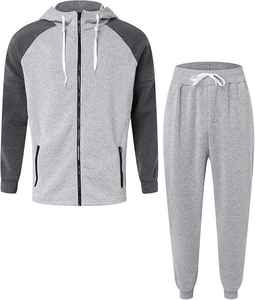 Survêtements de qualité supérieure, taille plus, légers, en polaire respirante, personnalisés, ensemble 2 pièces pour hommes - Product Image 1