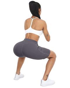 Shorts Deportivos de Cintura Alta para Mujer, de Poliéster, para Correr, Yoga, Gimnasio, Personalizados, al por Mayor, de Pakistán - Product Image 6