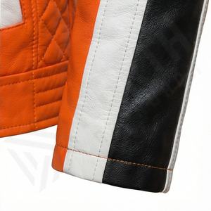 Chaqueta de Motociclista de Cuero Genuino para Hombre de la Mejor Calidad, Nueva Colección de Invierno, Chaquetas de Motocicleta con Protecciones Desmontables Personalizadas - Product Image 5