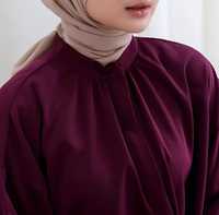 Ensemble deux pièces modeste pour femmes musulmanes : sweat à capuche et pantalon en satin uni, tissu extensible respirant – Fabricant OEM/ODM