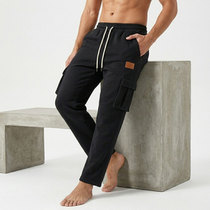 High Quality Premium Midweight Woven Casual Men Cargo Pants Streetwear Loose Fit Multi Pocket Thick Warm Breathable Moisture - Product Image 5