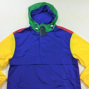 Men's Lightweight Breathable Anorak Windbreaker Jacket Customizable Design Waterproof Closure Zipper Plus Size Colour <b>Block</b> - Product Image 2