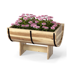 Factory Wholesale Natural Acacia Wood <b>Planter</b> <b>Box</b> with Legs Outdoor Indoor Plant Pot Good Price from Vietnam B2B - Product Image 1