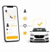 Interface de réservation de voiture intelligente avec intégration d'écran Android et indicateur de statut, dispositif de sécurité complet avec détection d'ouverture de porte