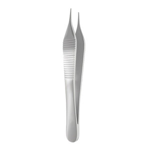 คีมจับเนื้อเยื่อแบบแม่นยำ Adson Fixation Forceps ขนาด 0.50 มม. 1x2 ฟัน 124 มม. ทำจากเหล็กกล้าไร้สนิม สำหรับการผ่าตัดทั่วไป - Product Image 2