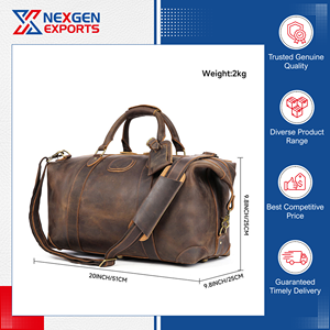 Global Distributor Selling Ultimate Quality Vintage Style Leather Duffle <b>Travel</b> <b>Bags</b> <b>Men</b> <b>for</b> Daily & Outdoor <b>Travel</b> Use - Product Image 6