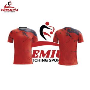 Maillot de football/soccer personnalisé OEM noir imprimé numériquement, respirant, pour adultes, unisexe, manches courtes, 100 % polyester, haute qualité - Product Image 5