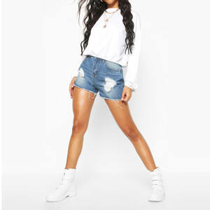 Shorts de Mezclilla para Mujer al por Mayor, Directo de Fábrica, OEM, Precio Económico, Ropa Casual, Suministro 2026, Shorts al por Mayor a Precio Económico de Fábrica - Product Image 4