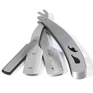 Navaja de Afeitar Recta Plegable Profesional para Barberos, Cuchilla de Acero Inoxidable para Afeitar y Dar Forma a la Barba en Salones de Belleza y Barberías - Product Image 6