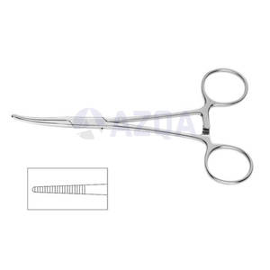 คีมคีลลี่สแตนเลสสตีล เครื่องมือผ่าตัดแบบใช้มือ โค้งและตรง ได้รับการรับรองมาตรฐาน CE ระดับ II สำหรับการจับยึดทางการแพทย์ - Product Image 2