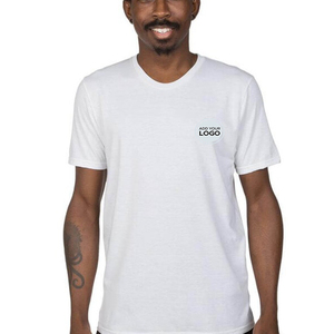 T-shirts personnalisés avec logo, mélange de 3 fibres (50% polyester, 25% coton, 25% rayonne), ultra doux, style vintage, col rond, pour homme. - Product Image 1