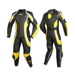 Traje de Carreras de Cuero para Motociclistas, Personalizado, Ligero, Resistente al Viento, Talla Grande, Hecho en Pakistán - Product Image 3