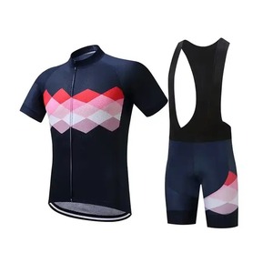 Vêtements de cyclisme pour hommes grandes tailles en promotion : short de cyclisme personnalisé, maillot de cyclisme à manches courtes et ensemble de short à bretelles, uniforme de cyclisme. - Product Image 1