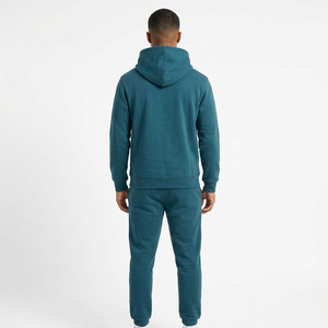 Hawk Eye Sports <b>Men's</b> Slim Fabric Fleece 300g Winter <b>Pullover</b> Hoodie Full-Length Button-Up Tracksuit Set Breathable - Product Image 2