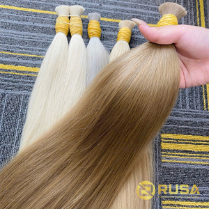 Extensiones de cabello vietnamitas al por mayor, onduladas, con textura y longitud personalizadas, de 10 a 34 pulgadas, color marrón. - Product Image 2