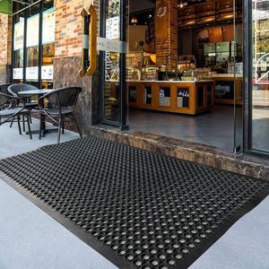 Tapis de sol en caoutchouc antidérapant robuste pour extérieur 60 x 35 cm, idéal pour cuisine commerciale, restaurant, garage, entrée, qualité professionnelle - Product Image 4