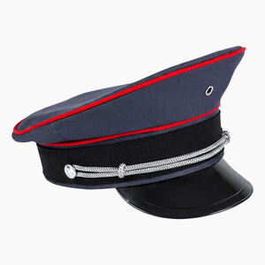 OEM Custom Handmade Ceremonial <b>Peak</b> <b>Cap</b> Embroidered Dress Visor <b>Cap</b> Custom Logo - Product Image 5