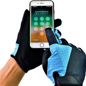 Nouveaux gants de cyclisme d'été respirants à demi-doigts en polyester pour adultes unisexes, antidérapants, absorbant les chocs, fermeture auto-agrippante - Product Image 6