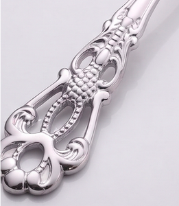 Elegante Juego de Cubiertos Metálicos con Acabado Espejo de Alta Calidad, Resistentes al Óxido, en Plata, Oro, Arcoíris y Oro Rosa para Uso Doméstico - Product Image 3