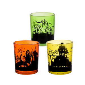 Portavelas votivo de cristal para Halloween - Product Image 1