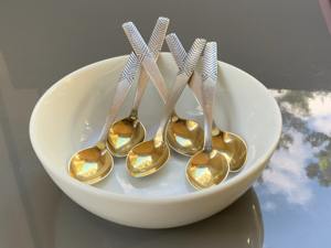 Modern Design Metal <b>Serving</b> <b>Spoon</b> <b>Gold</b> Silver Elegant Finished Perfect Flatware Cutlery Stylish Tabletop Dining Kitchenware - Product Image 2