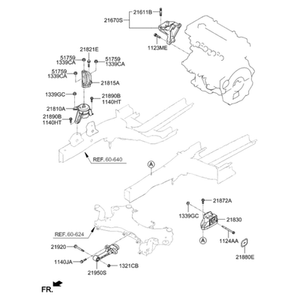 Supports de moteur neufs pour Tucson 21810D3100 - Product Image 2