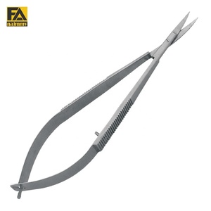 FA Najmmy Stainless Steel Curved Spring Scissors Sharp Tip Durable Manicure Tool for Adults Customized Spring Scissors - Product Image 1