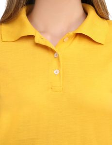 Ventilated Smart Casual <b>Wardrobe</b> Womens Polo T Shirt High Density Textile Muscle Fit Gym Training Top Sweat Absorbent - Product Image 4