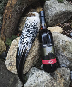 Tasse à boire en corne de boeuf naturelle faite à la main Style ange écologique avec finition de qualité alimentaire Technique polie - Product Image 2