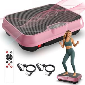 Pedana Vibrante per Esercizi a Casa, Piattaforma per Allenamento Total Body con Telecomando e Bande di Resistenza - Product Image 4