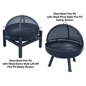 Modern Outdoor Stainless Steel <b>Fire</b> Bowl BBQ Handmade for Elegant Garden Warmth Rustic Luxury Patio <b>Table</b> Decoration - Product Image 1