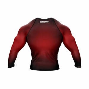 Unisex 100% Polyester Full <b>Sleeve</b> Rash Guard for Adults with Custom Printed Logos - Product Image 2